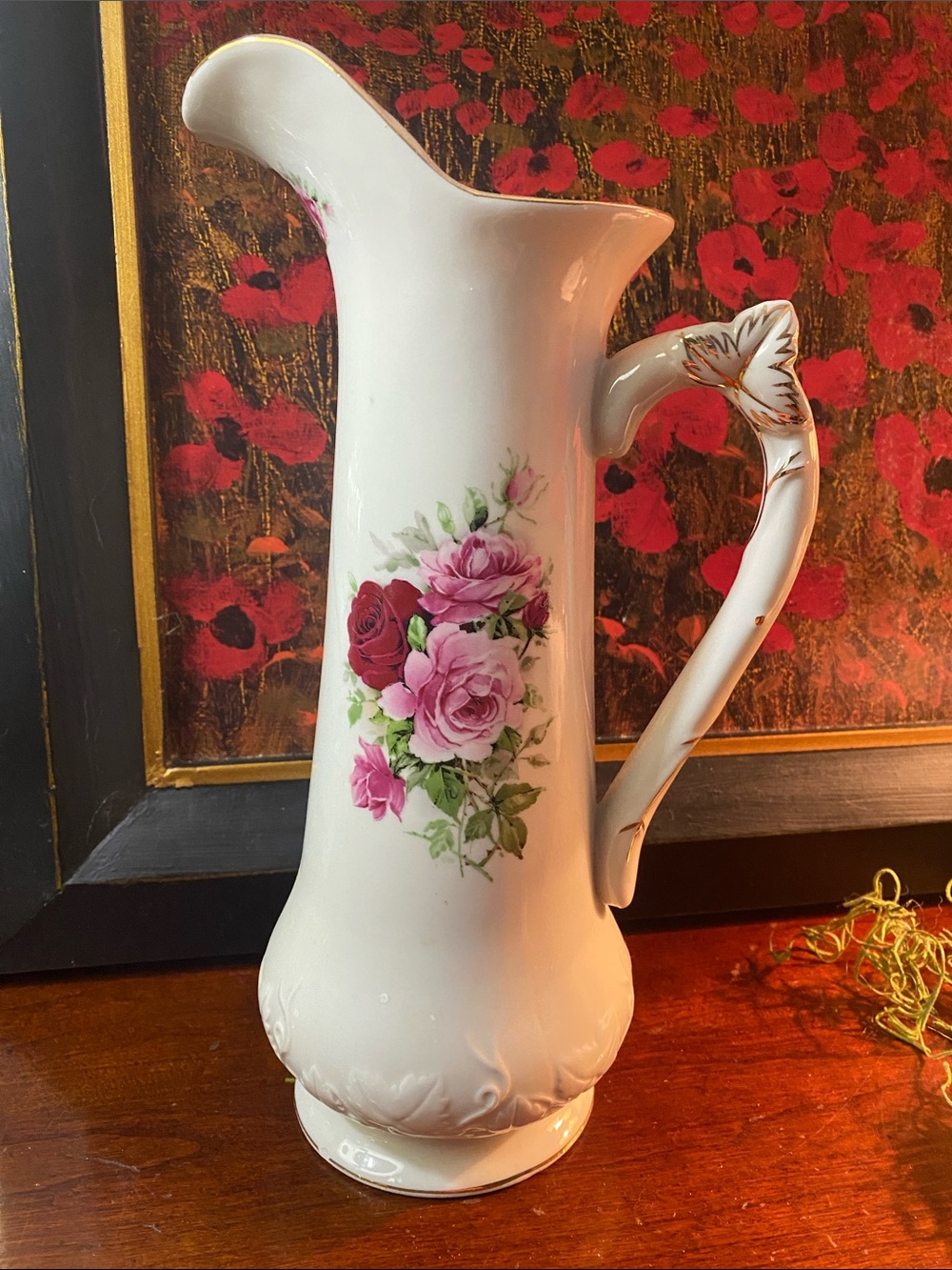 Formalities by Baum Bros. porcelain pitcher from their “Victorian Rose”